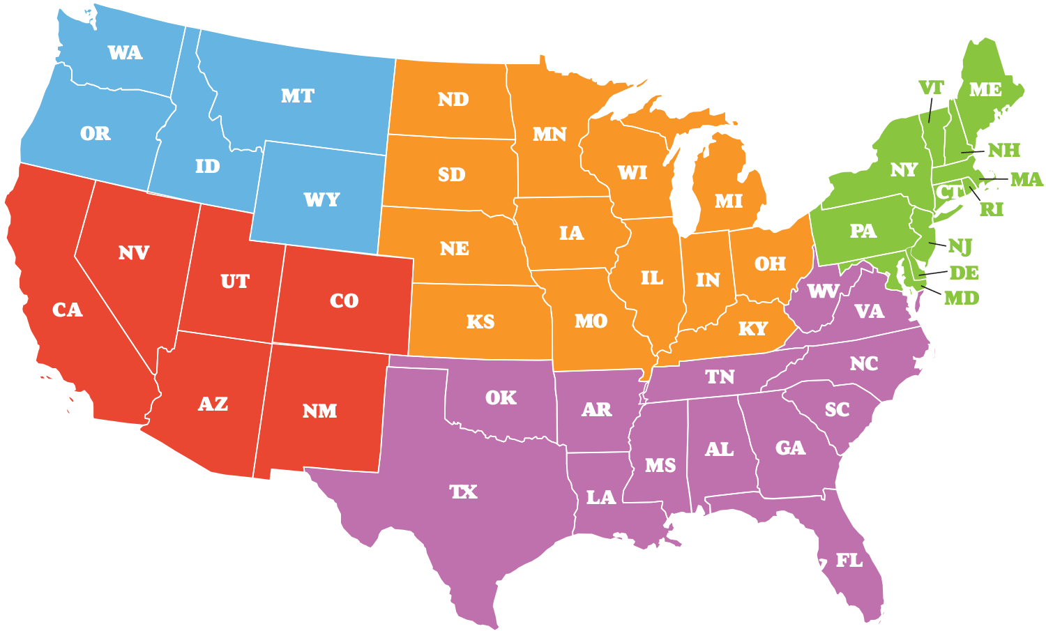 Regional map